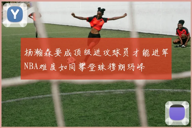 杨瀚森要成顶级进攻球员才能进军NBA难度如同攀登珠穆朗玛峰